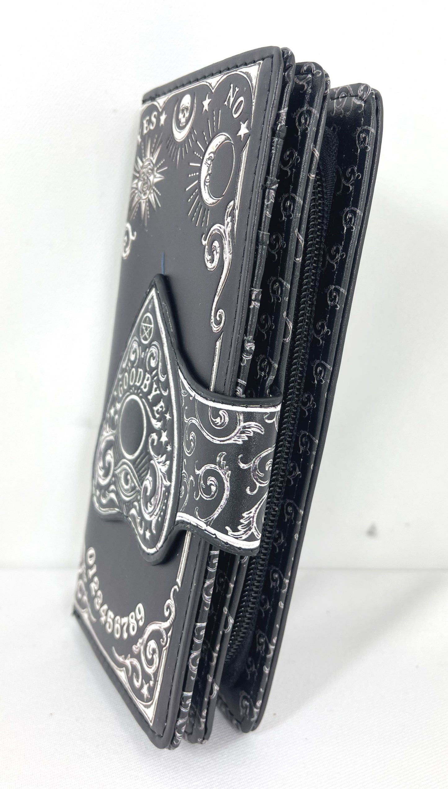 Nemesis Now Spirit Board Planchette 3D Embossed Black Wallet Wiccan Gothic Gift