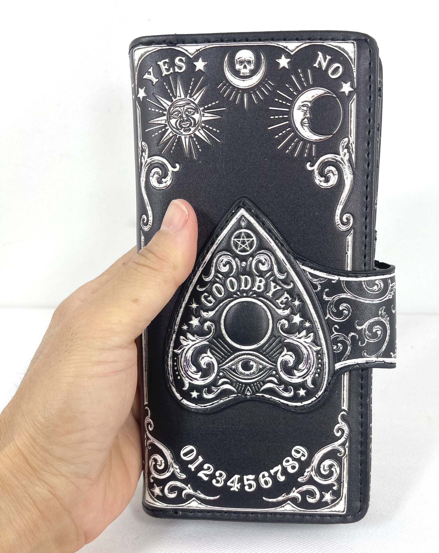 Nemesis Now Spirit Board Planchette 3D Embossed Black Wallet Wiccan Gothic Gift