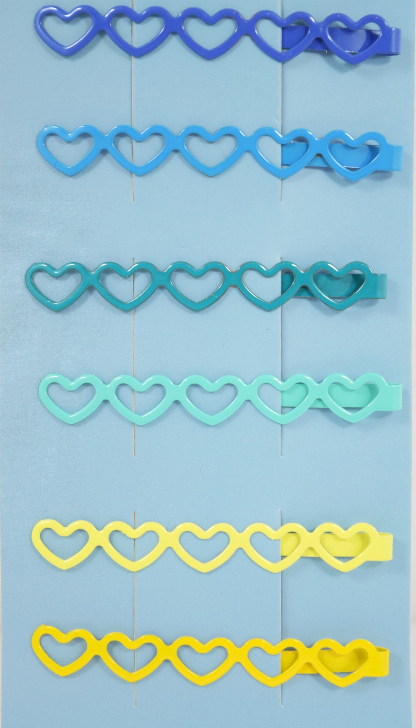 Accessories Dancing Days Little Heart Pastel Rainbow Hairpins - Set of 10