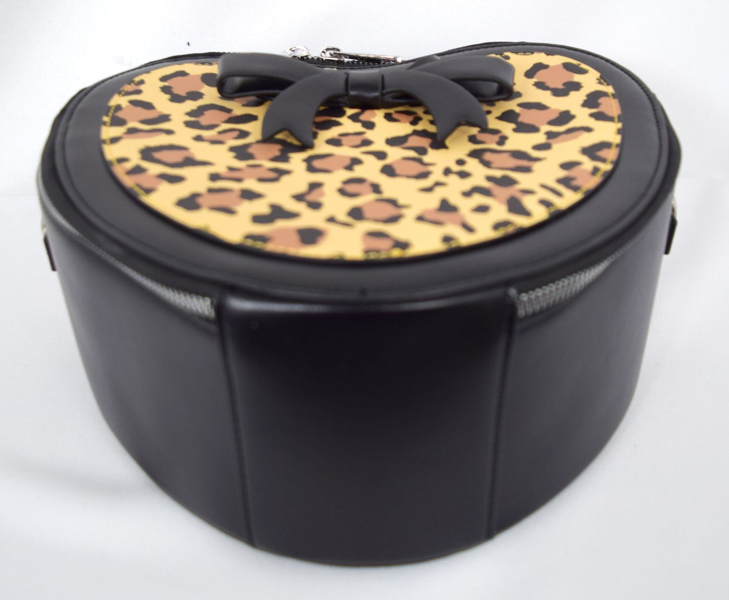 Accessories Dancing Days Retro 50s Rockabilly Heart Leopard and Black Small Handbag