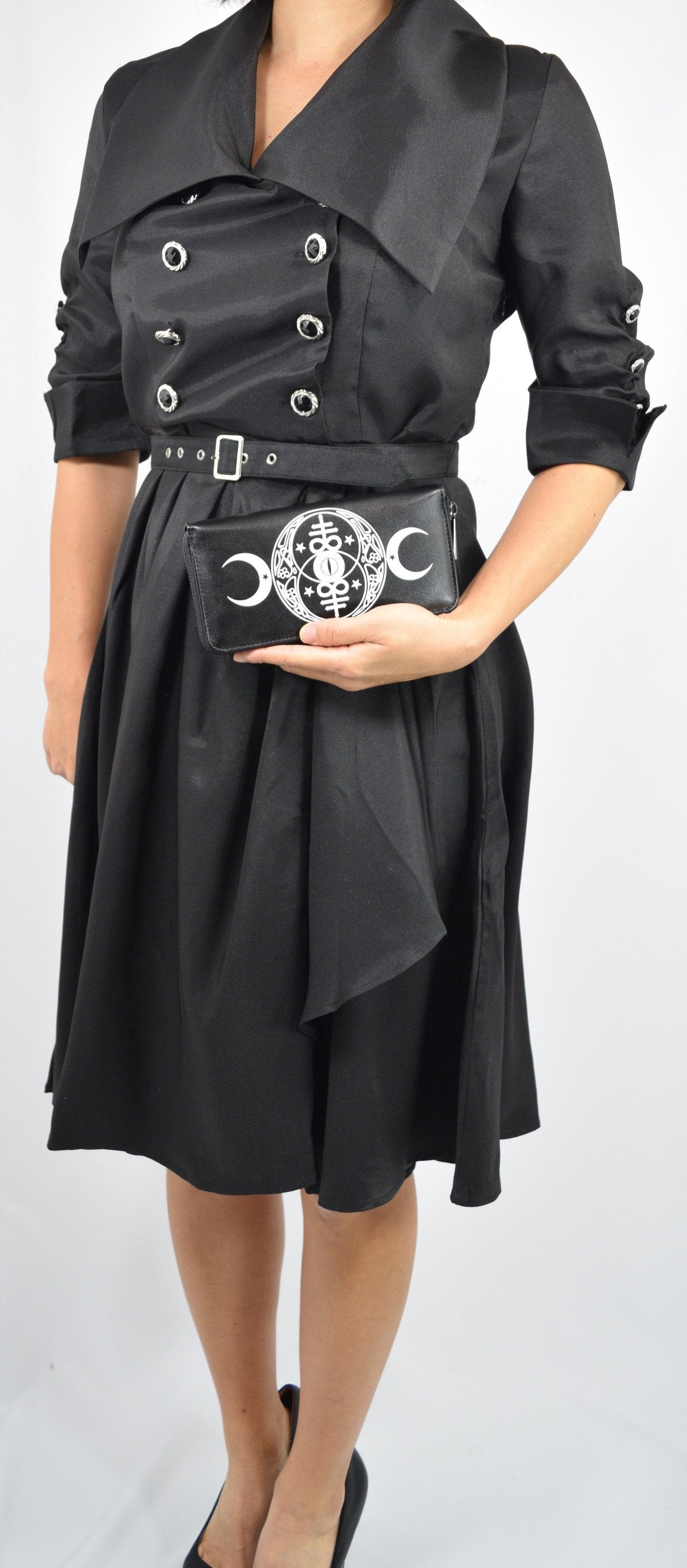 Accessories New Moon Wallet Gothic Occult Moon Magick & Leviathan cross Black Wallet