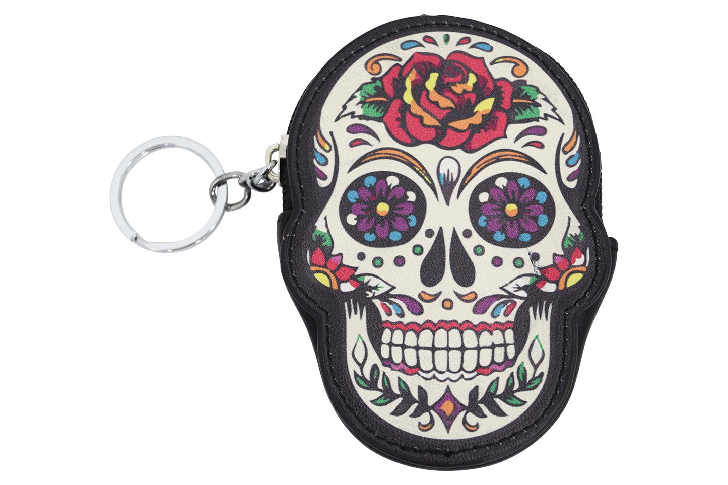 Accessories Rose Sugar Skull Dia De Muertos Coin Purse wallet