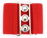 Accessories S / Red Vintage Silver Retro Clasp Elastic Wide Stretch Waist Belt