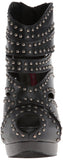 Accessories Caged Studded Cut Out Open Toe Stiletto High Heel Platform Ankle Booties