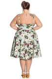 Dresses Hell Bunny Tahiti Tropical Floral 50s Vintage Rockabilly Flare Swing Party Dress