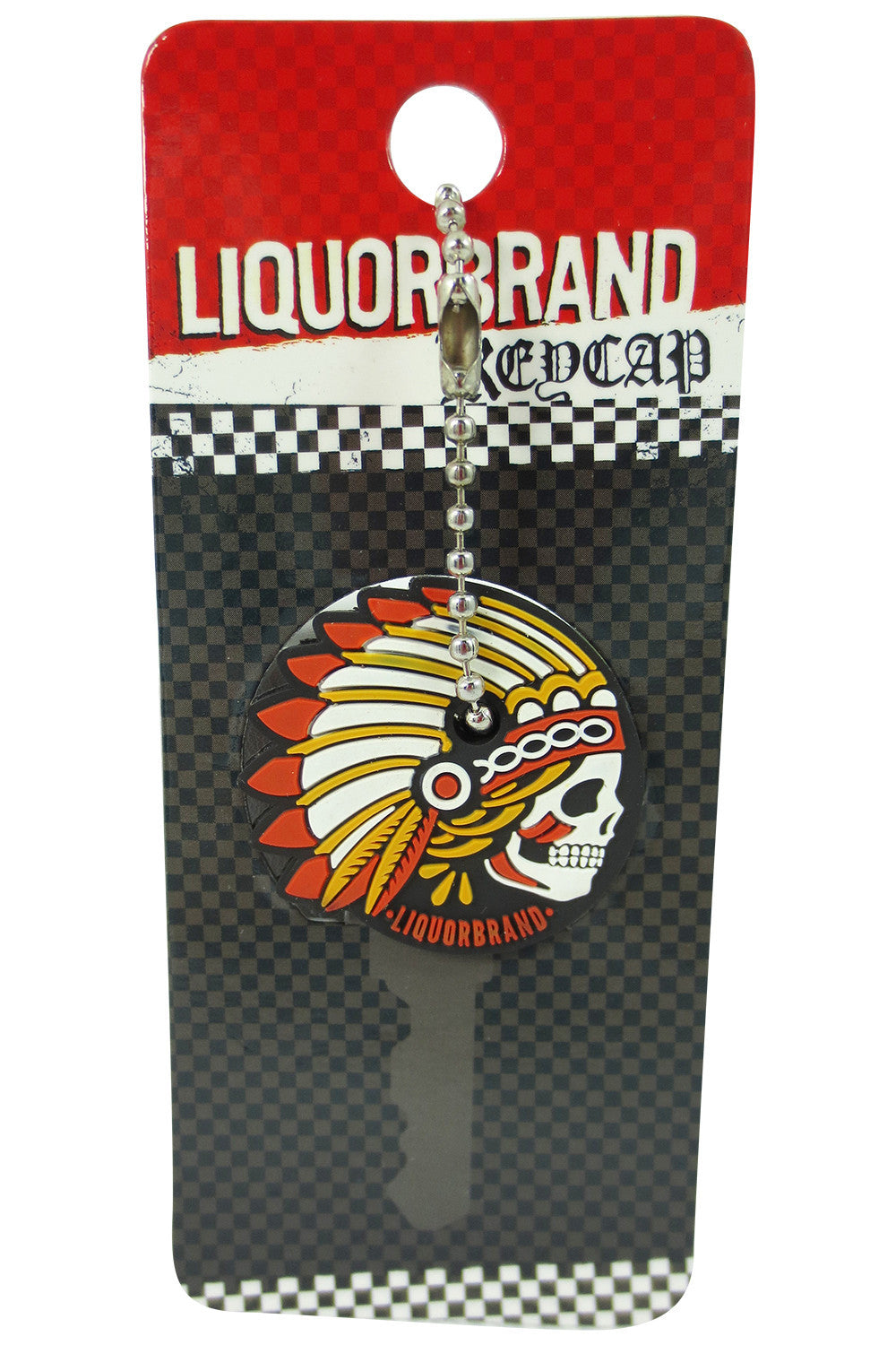 Accessories Chieftain Indian Chief Skull Keycap Keychain