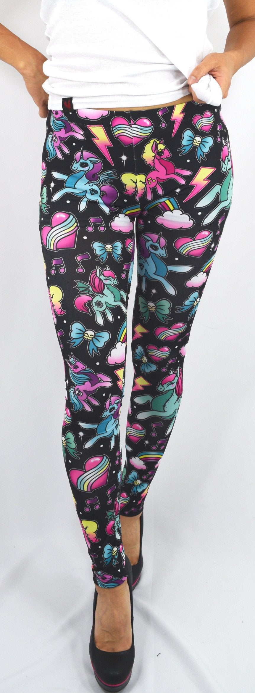 Bottoms Liquor Brand Punk Lolita Magical Unicorn Leggings