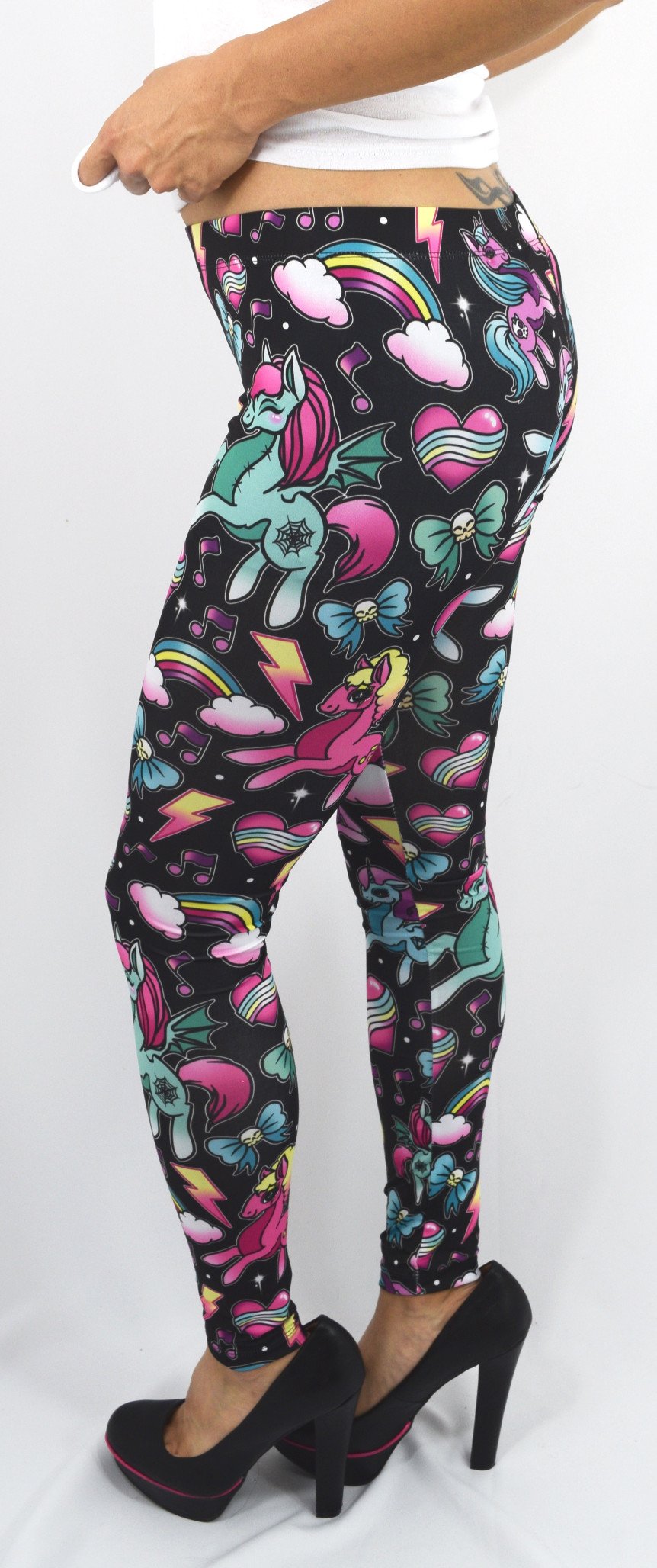 Bottoms Liquor Brand Punk Lolita Magical Unicorn Leggings