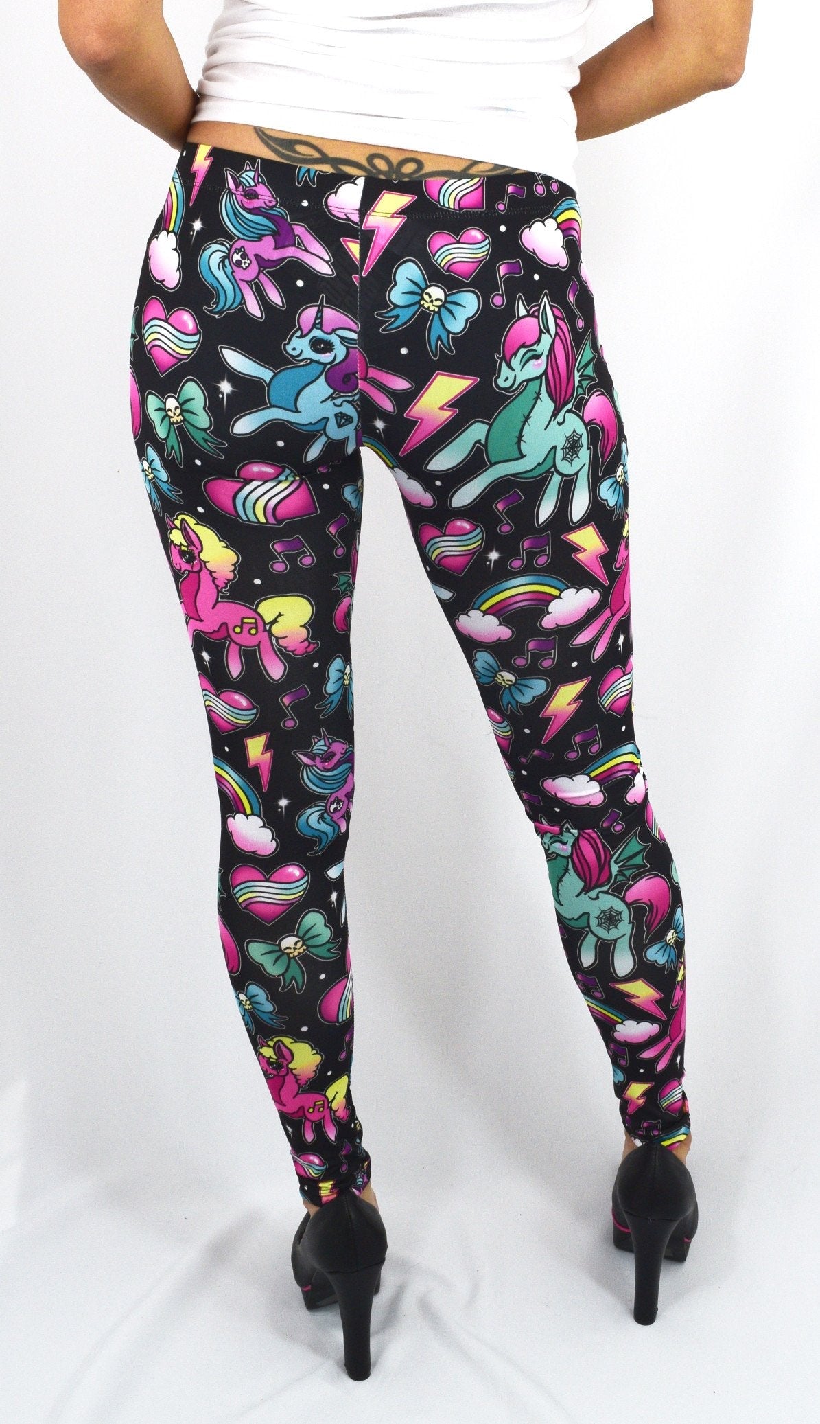 Bottoms Liquor Brand Punk Lolita Magical Unicorn Leggings