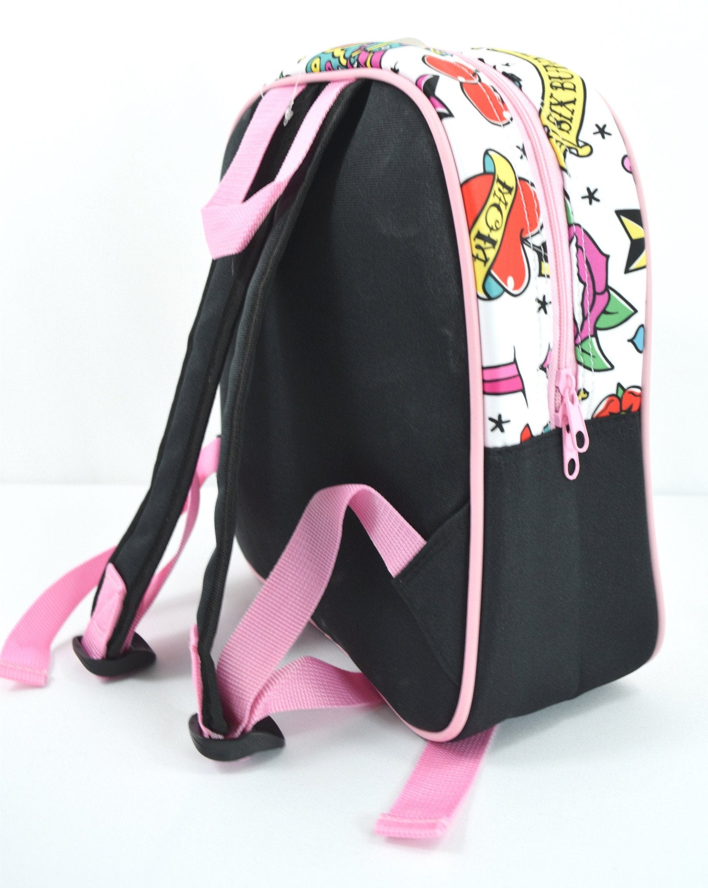 Kids' Six Bunnies Girly Tattoo Flash Little Girl Punk rock princess Backpack