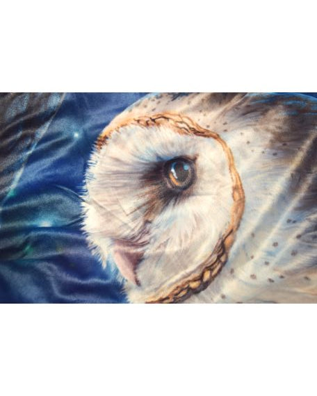 Accessories Nemesis Now Fairy And Owl Print Warm Blanket for Bed Couch Living Room