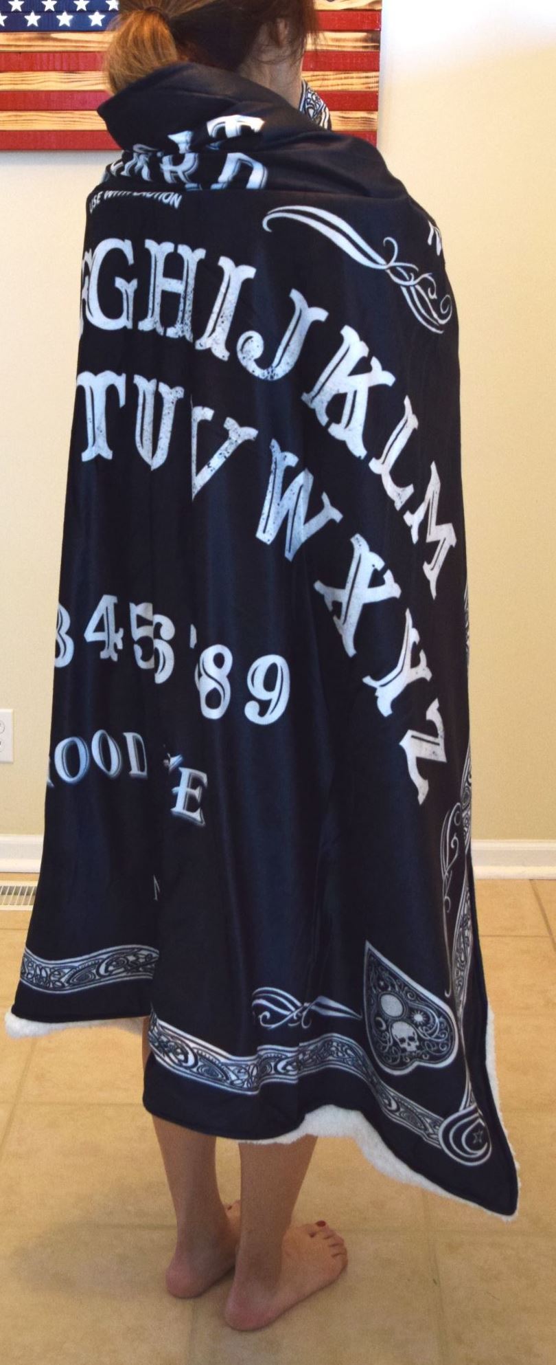 Accessories Nemesis Now Ouija Board Print Warm Blanket for Bed Couch Living Room All Season