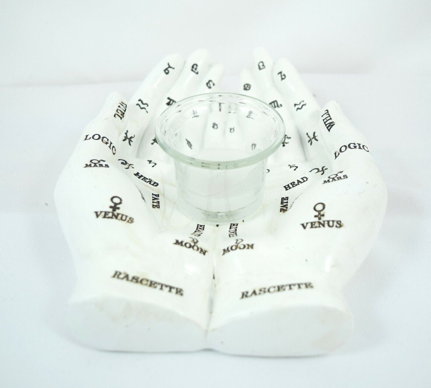 Accessories Nemesis Now Palmist's Guide White Chiromancy Hands Candle Holder