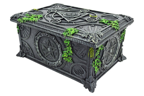 Tarot box with magical icons 