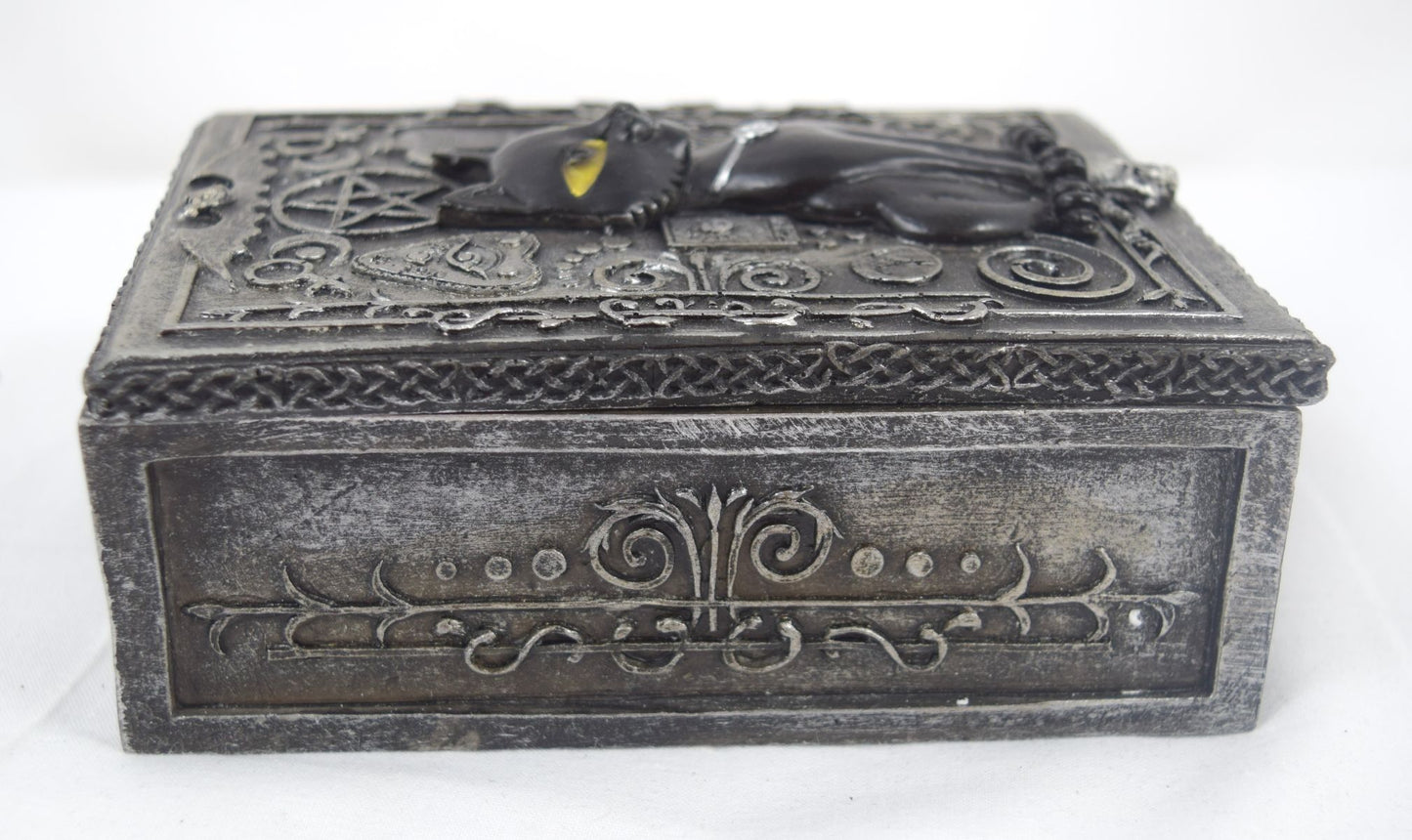 Accessories Nemesis Now Witch Wicca Ritual Spell Black Cat Sigil Trinket Box Jewelry box