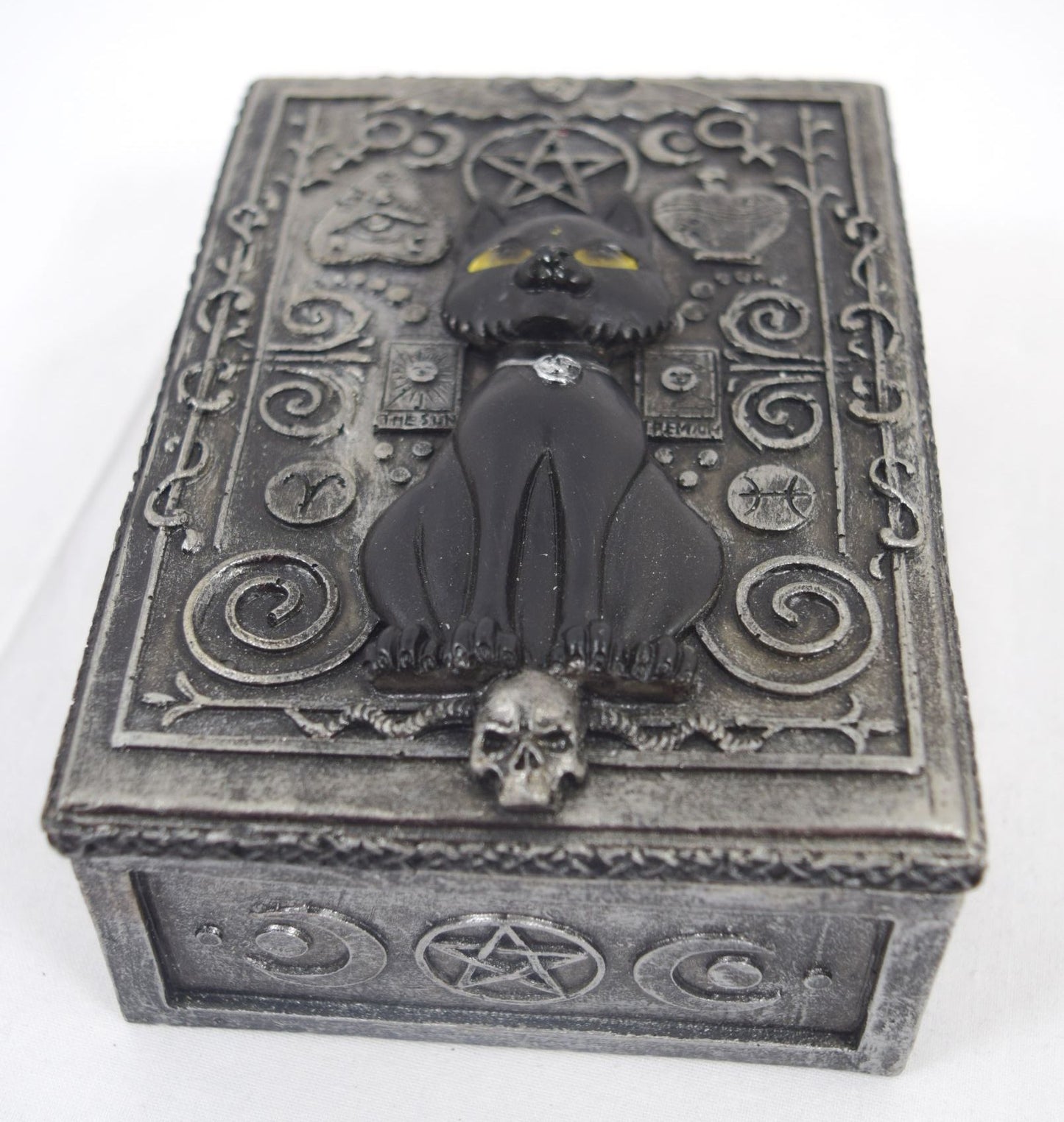 Accessories Nemesis Now Witch Wicca Ritual Spell Black Cat Sigil Trinket Box Jewelry box