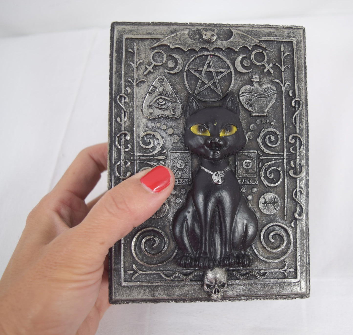 Accessories Nemesis Now Witch Wicca Ritual Spell Black Cat Sigil Trinket Box Jewelry box