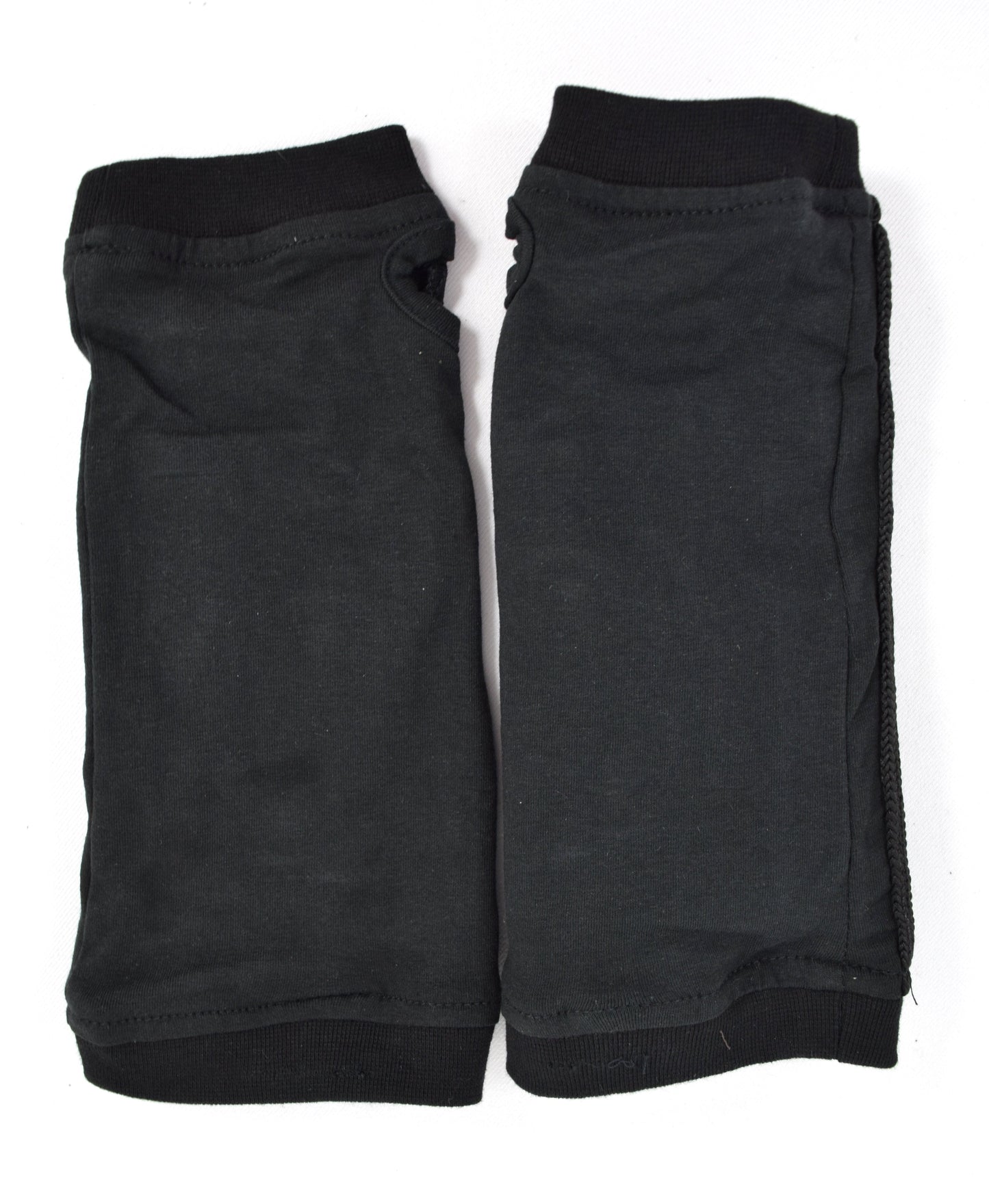 Accessories OS Poizen Industries Goth Punk Button Accent Black Armwarmers Sleeves - Xen
