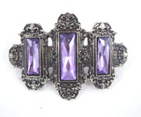 Accessories Purple Restyle Gothic Victorian - Victorian Hair Barrette - Vivian Gothic Hairclip