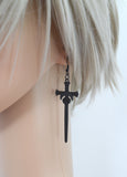 Accessories Restyle Moon Swords Earrings Distressed Gothic Witchy Occult Earrings