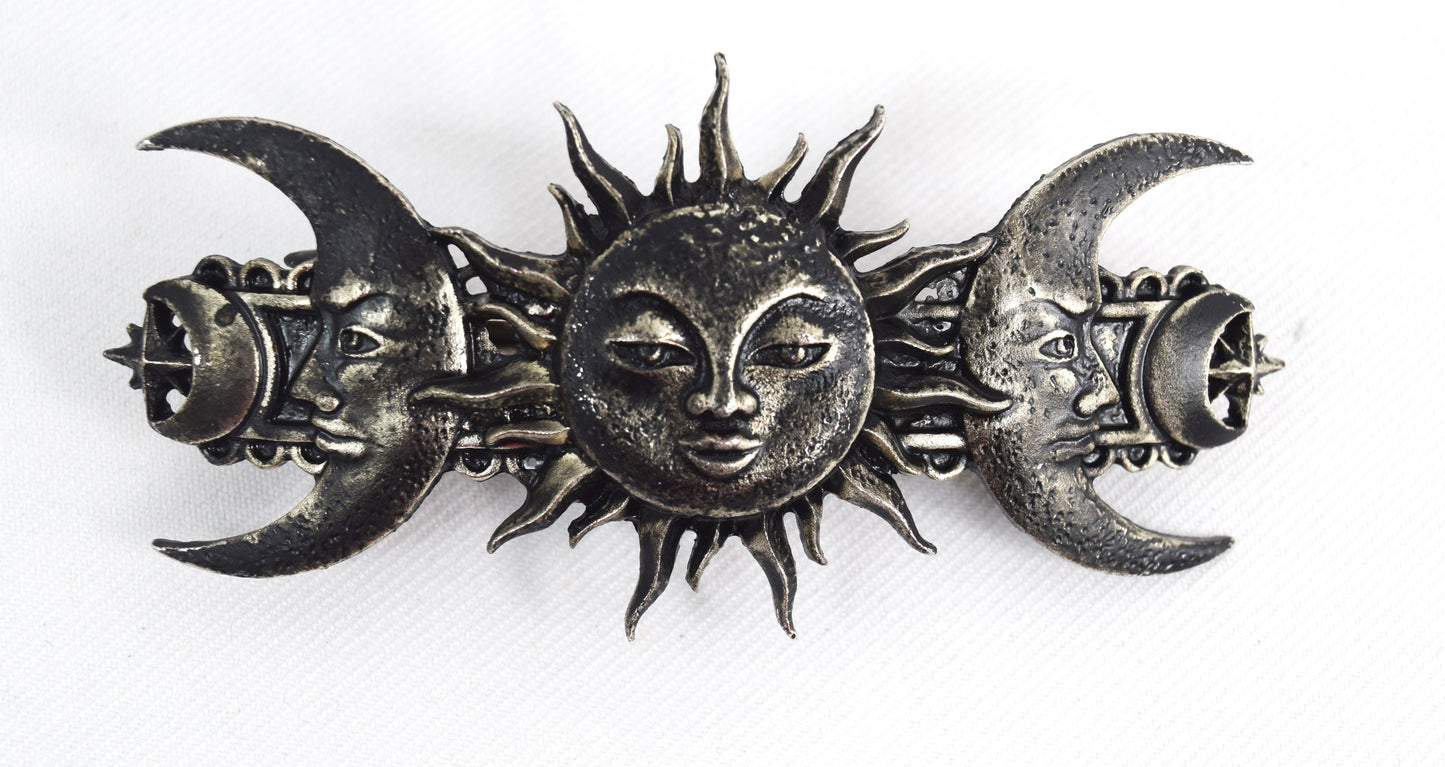 Accessories Restyle Sun and Moon Celestial Moon Magick Hair Barrette Hair Clip