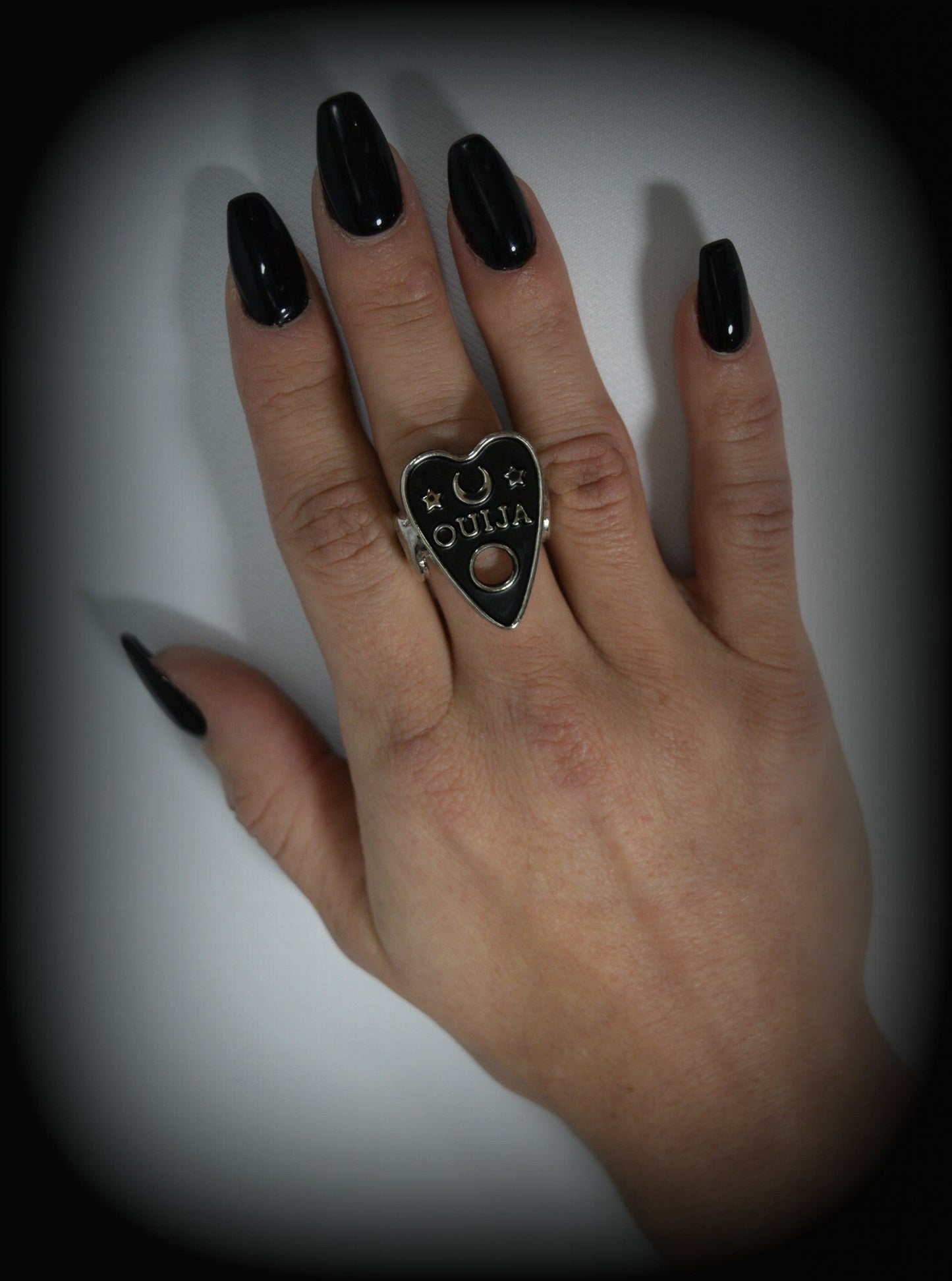 Jewellery Restyle Ouija Board Cursor Ring - Ouija board planchette Ring
