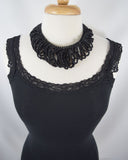 Jewelry Gothic Victorian Classic evening collar Choker black beaded Necklace