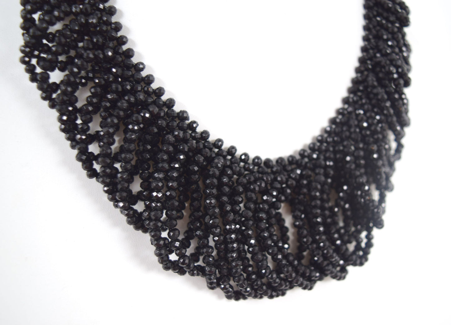 Jewelry Gothic Victorian Classic evening collar Choker black beaded Necklace