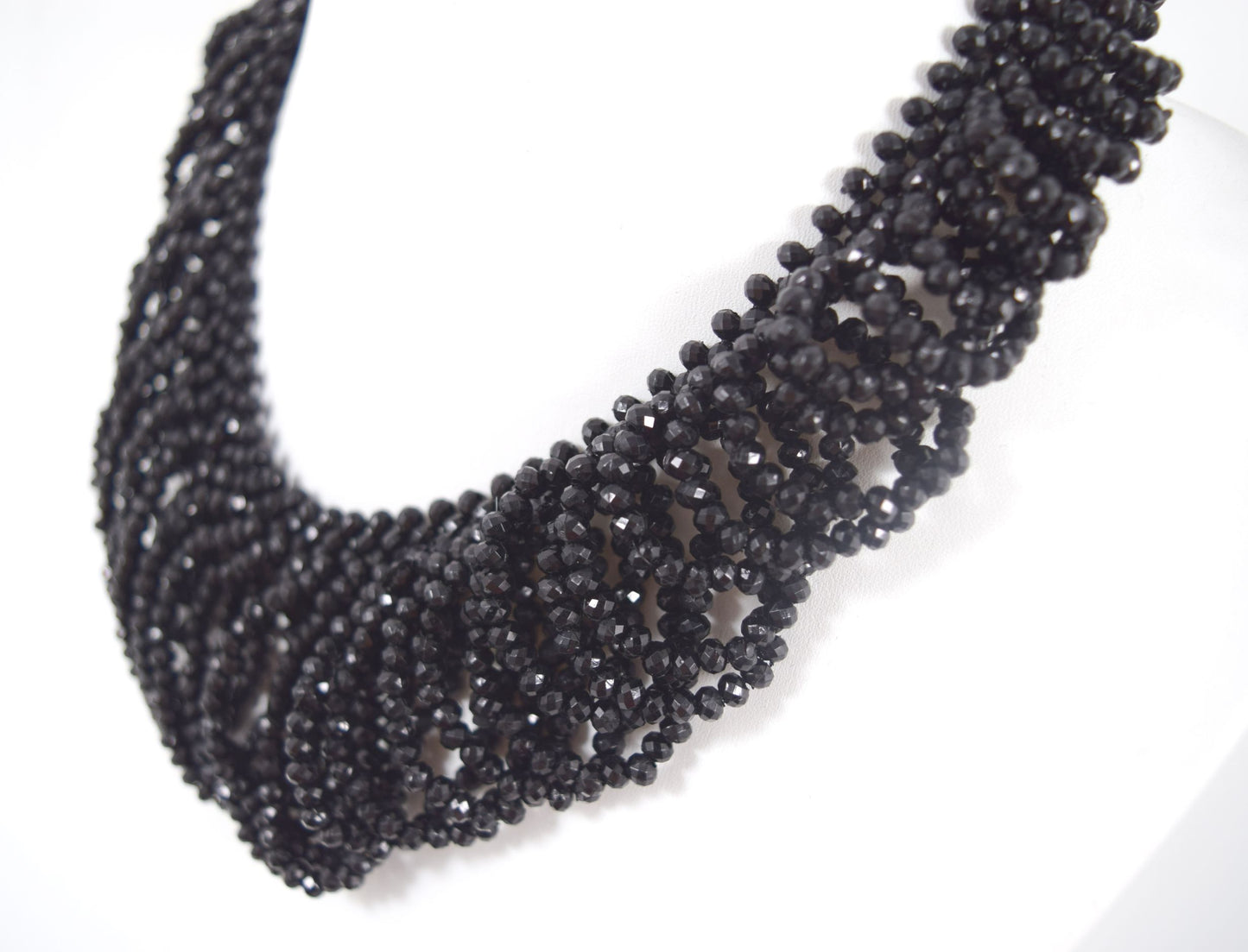 Jewelry Gothic Victorian Classic evening collar Choker black beaded Necklace