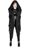 Tops Restyle Fortune Teller Black Hoodie with Veil
