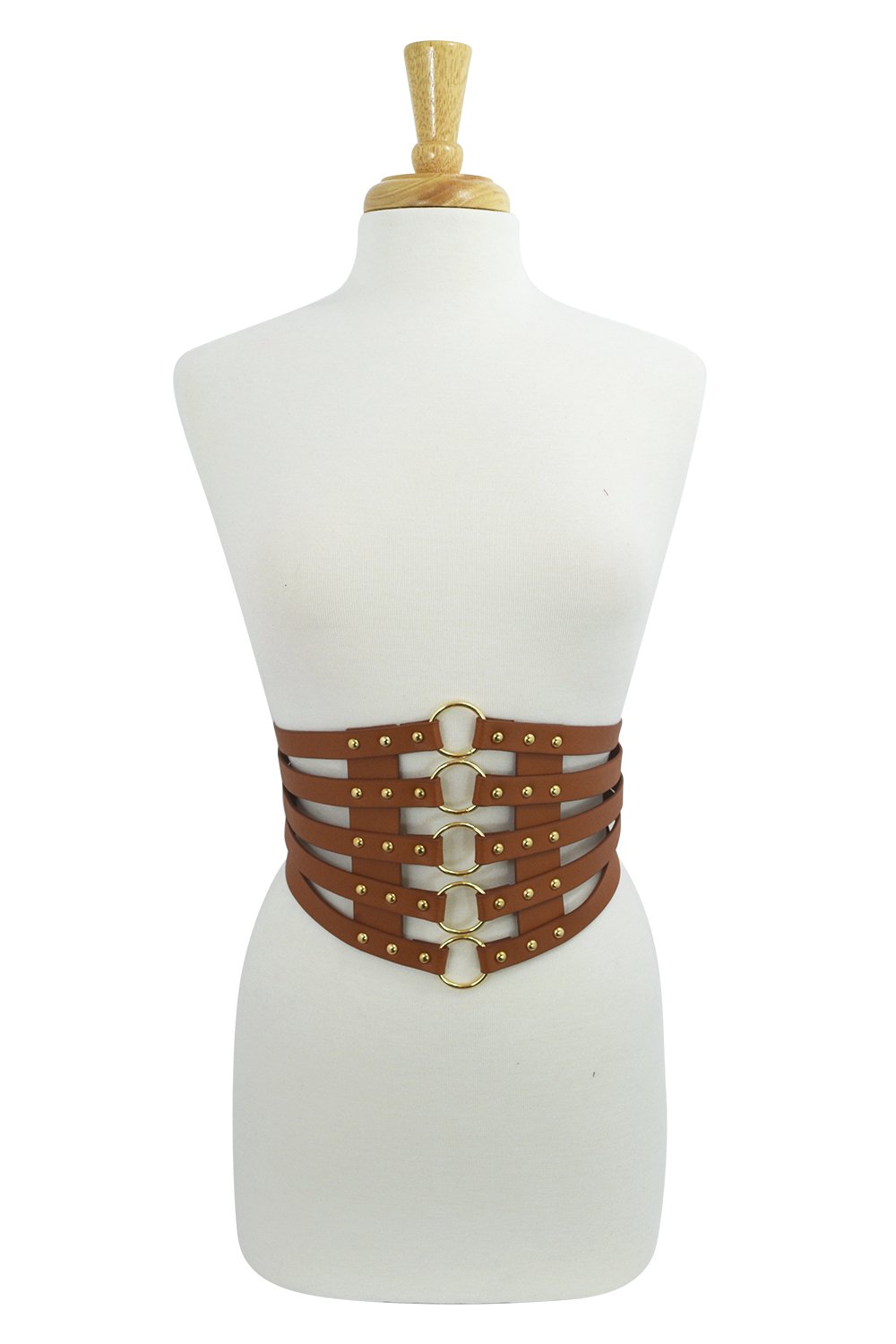 Accessories Cyber Steampunk O-rings Bondage Black Wide Elastic Belt