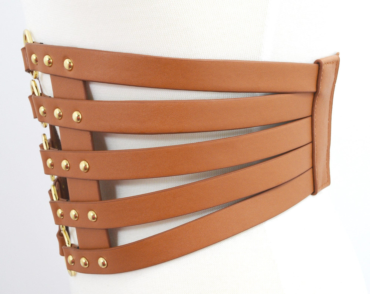 Accessories Cyber Steampunk O-rings Bondage Black Wide Elastic Belt
