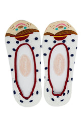 Accessories Kawaii Polka Dot Small World Holland Doll Cotton Hidden No-show Socks - 3 pairs