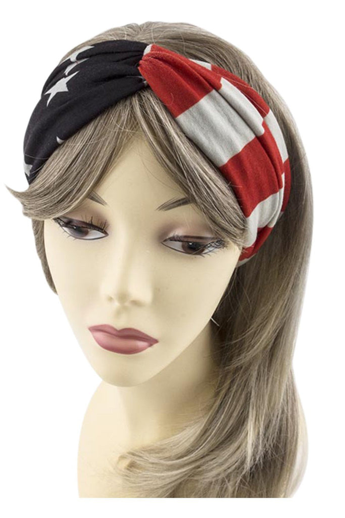 Accessories USA American Flag Womens Patriotic American Flag Campus Elastic Headband