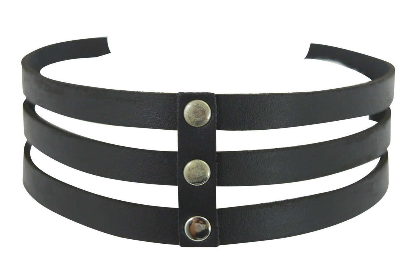 Jewellery Gothic Emo Punk Black leather Choker Necklace