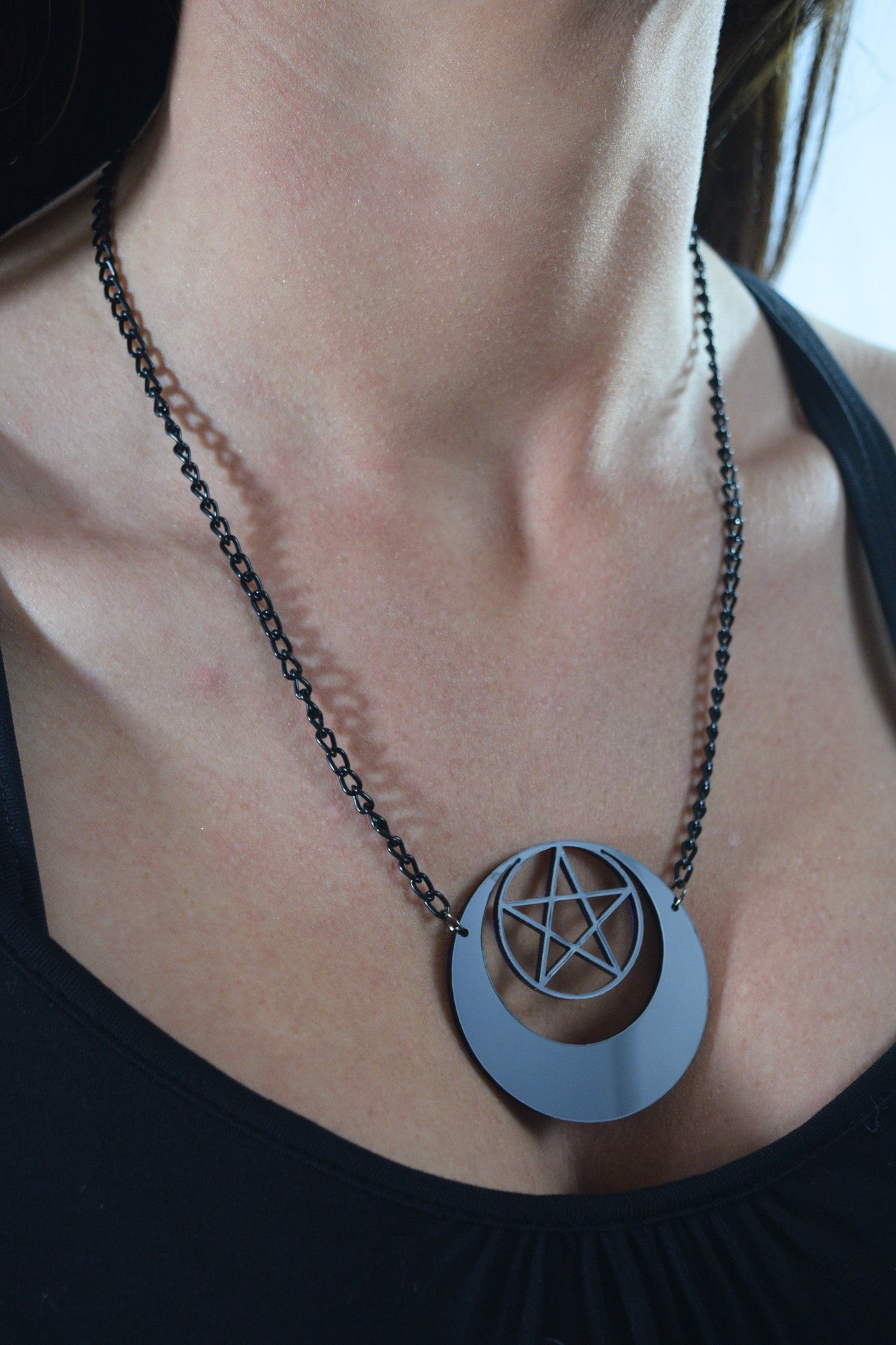 Jewellery Moon Pentagram Pentagram Necklace
