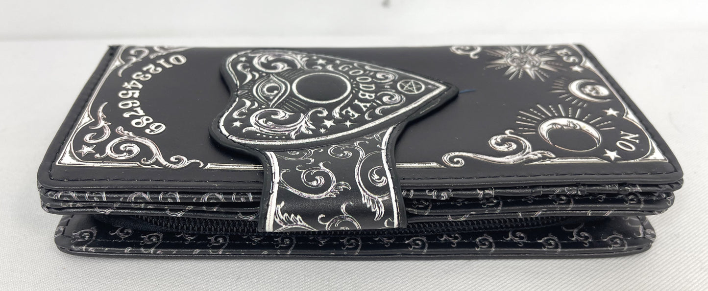Nemesis Now Spirit Board Planchette 3D Embossed Black Wallet Wiccan Gothic Gift