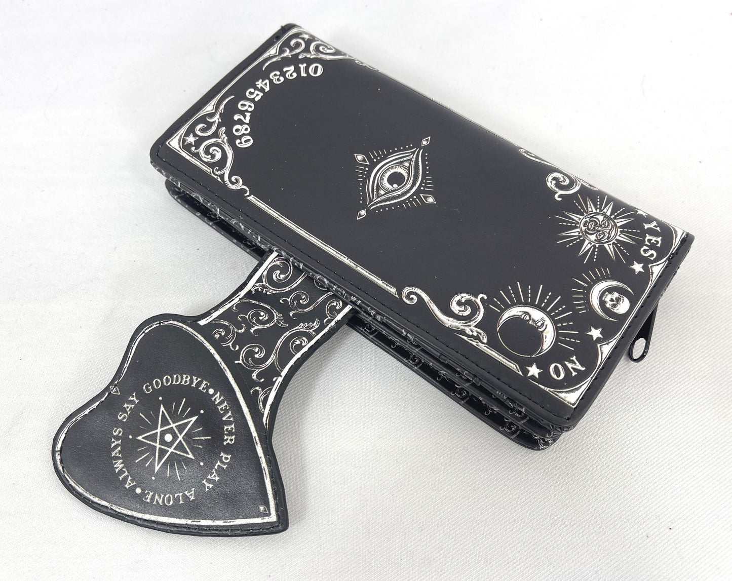 Nemesis Now Spirit Board Planchette 3D Embossed Black Wallet Wiccan Gothic Gift