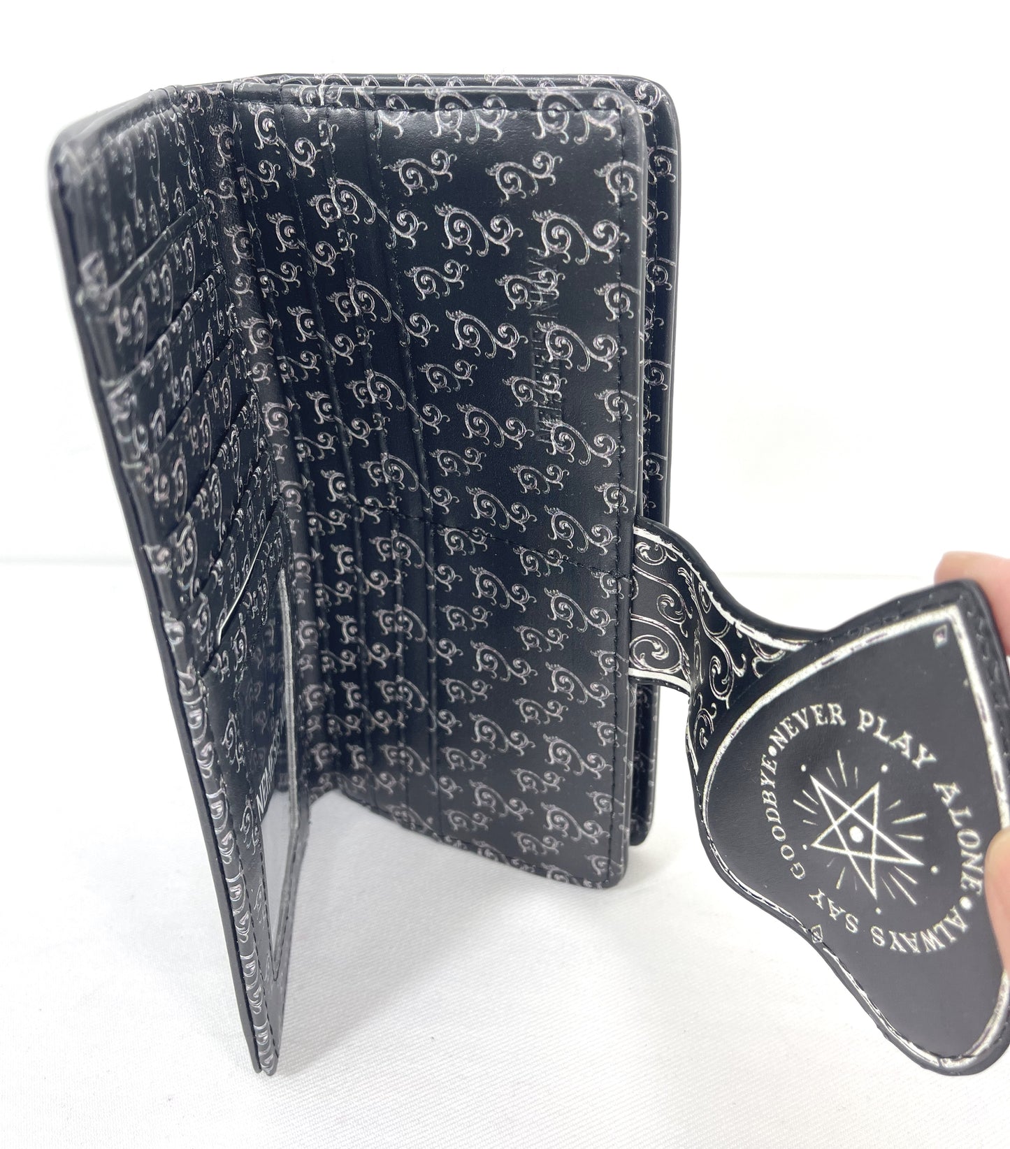 Nemesis Now Spirit Board Planchette 3D Embossed Black Wallet Wiccan Gothic Gift