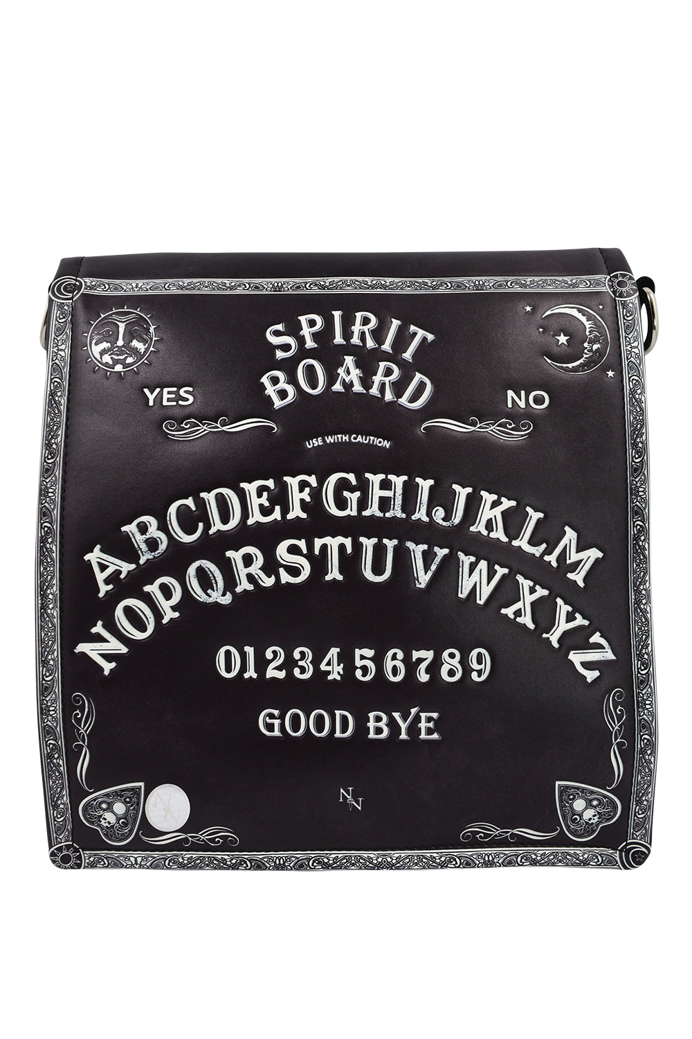 Nemesis Now Goth Spirit Board Ouija Board Embossed Crossbody Purse Unisex