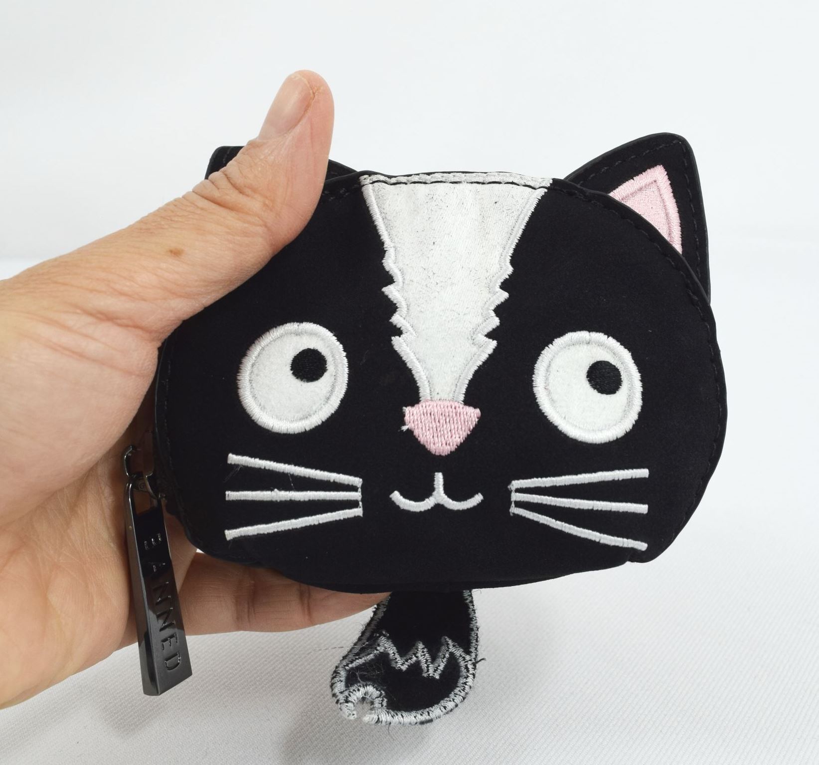 Accessories Black and White Cat Pocus Coin Purse