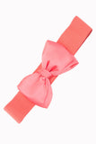 Accessories S / Coral Dancing Days 50's Bella Bow Belt Vintage Retro pin-up Bow Elastic Cinch belt