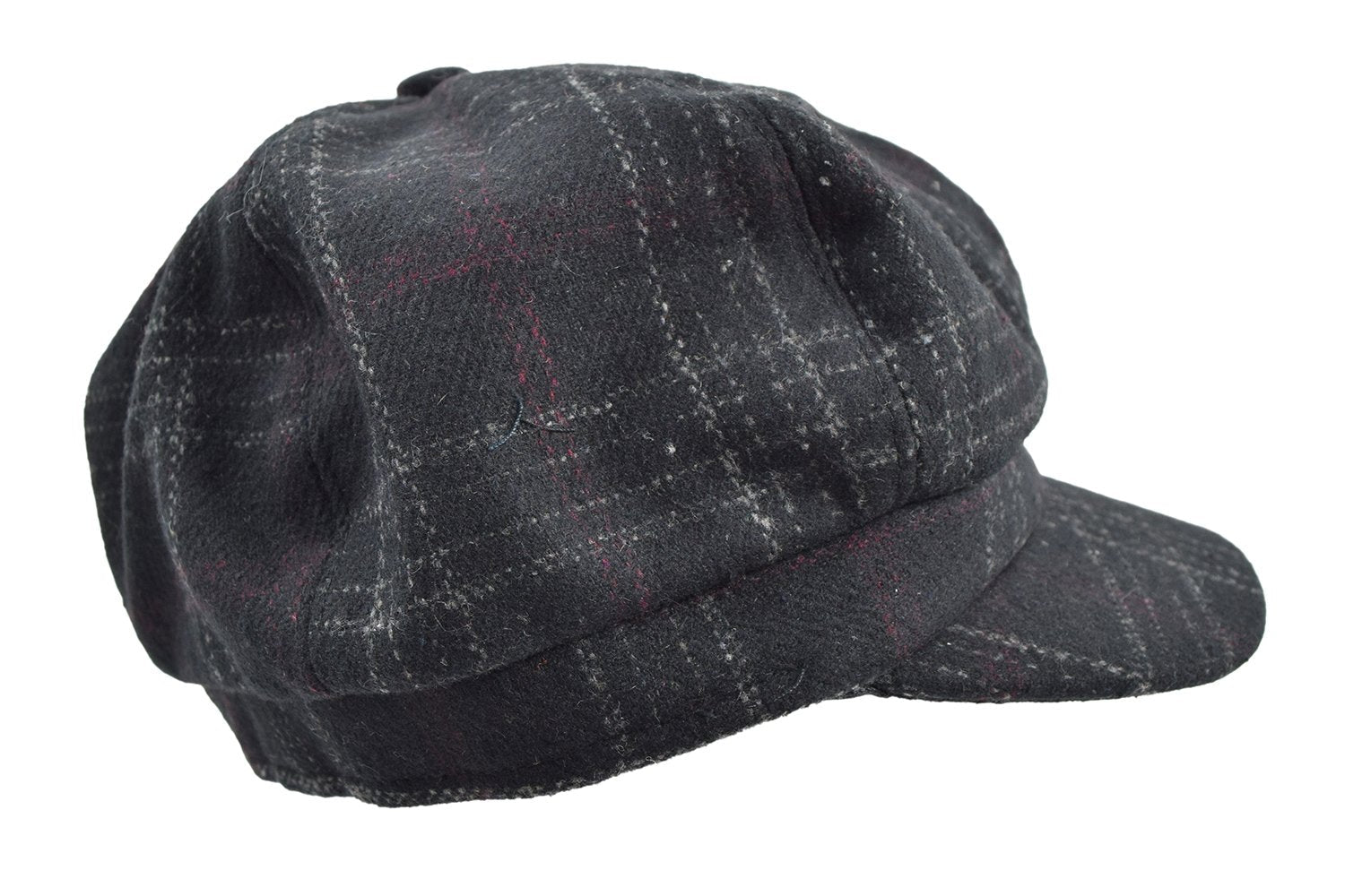 Accessories Black Dancing Days Bohemian Chic plaid Check newsboy Cabbie Cap Hat