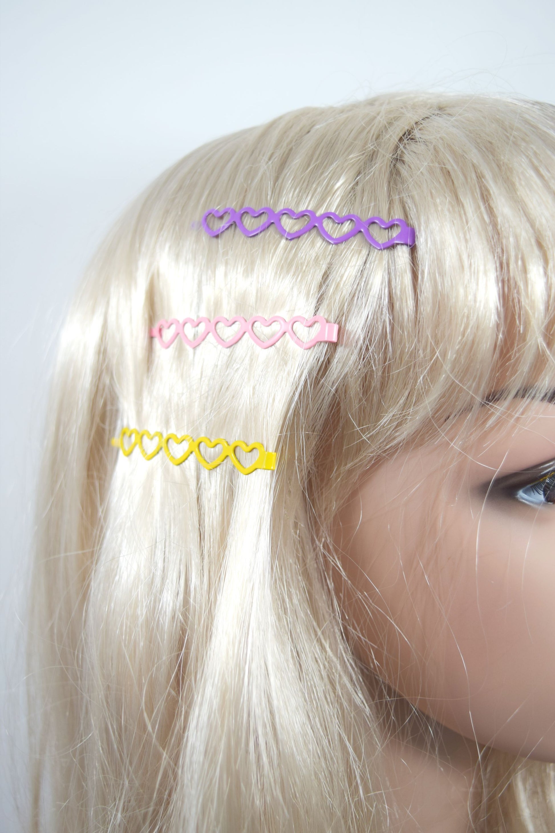 Accessories Dancing Days Little Heart Pastel Rainbow Hairpins - Set of 10