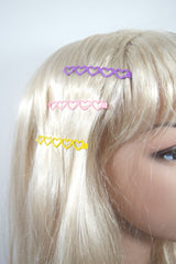 Accessories Dancing Days Little Heart Pastel Rainbow Hairpins - Set of 10