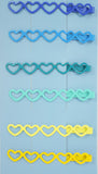 Accessories Dancing Days Little Heart Pastel Rainbow Hairpins - Set of 10
