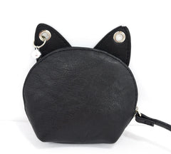 Accessories Emo Punk Meow Feline Black Cat Neko Coin Purse