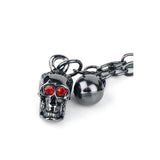 Accessories Black Goth Steampunk Flocked Ribcage Skeleton Cameo Zip Around Wallet