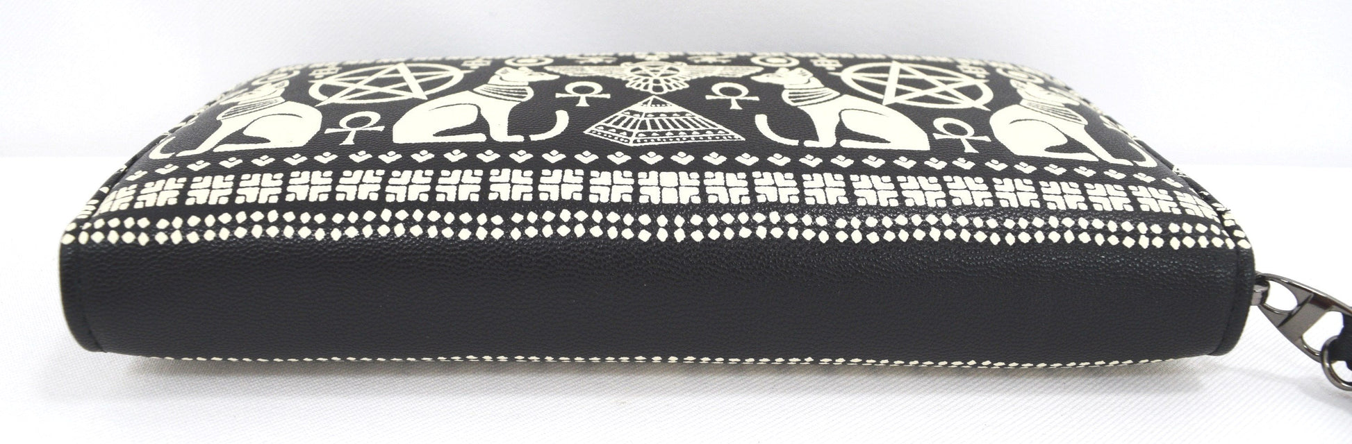 Accessories Lost Queen Anubis Gothic Egyptian Cat Pyramid Occult Goth Zip Around Wallet