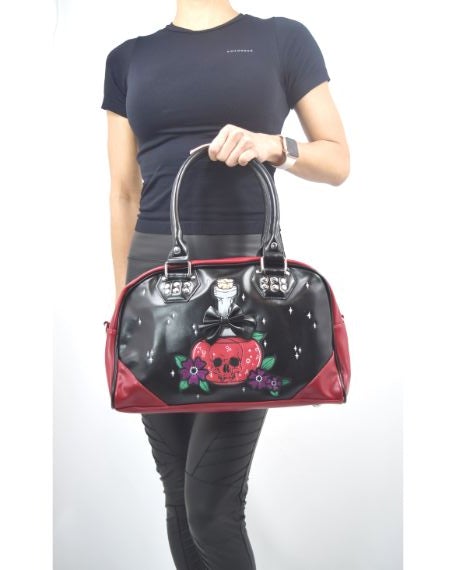 Accessories Lost Queen Mystical Poison Bottle with Black bow RIP Gothic Girl Bowler Purse